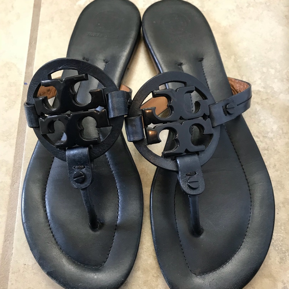 Navy Blue Tory Burch Sandals
